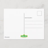 Carte Postale Rue Sésame | Elmo Fille d'anniversaire (Dos)