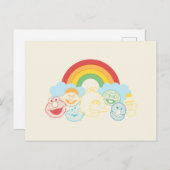 Carte Postale Rue Sésame | Graphique Arc-en-ciel (Devant / Derrière)