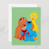 Carte Postale Rue Sésame | Groupe Hug (Devant / Derrière)