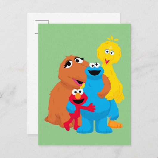 Carte Postale Rue Sésame | Groupe Hug (Devant / Derrière)