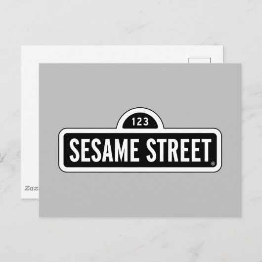 Carte Postale Rue Sésame | Logo N&B (Devant / Derrière)