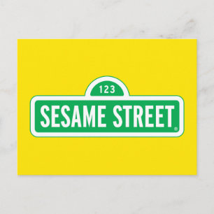 Carte Postale Rue Sésame Logo vert