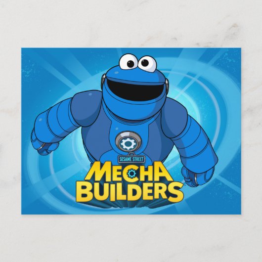 Carte Postale Rue Sésame | Méca Builders Cookie In Action (Devant)