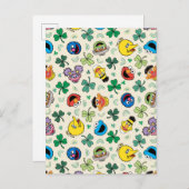 Carte Postale Rue Sésame modèle de la Saint-Patrick (Devant / Derrière)