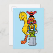 Carte Postale Rue Sésame | Pose Pals Street Sesame (Devant / Derrière)