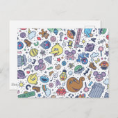 Carte Postale Rue Sésame | Sesame Pals DoodMotif (Devant / Derrière)