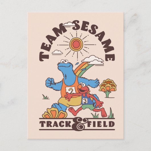 Carte Postale Rue Sésame | Team Sesame Track & Field (Devant)
