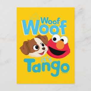 Carte Postale Rue Sésame Woof Woof It's Tango & Elmo
