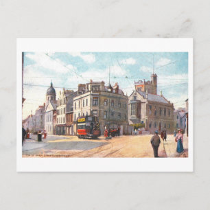 Carte Postale Rue Union vintage, Aberdeen, Écosse