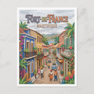 Carte Postale Rue Victor Hugo Fort-de-France Martinique