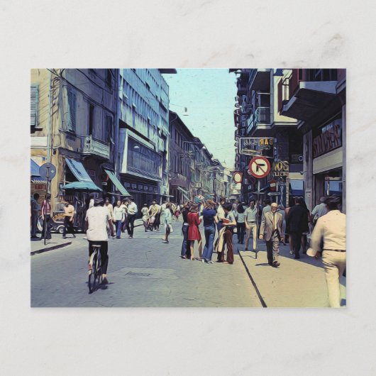 Carte Postale Rue vintage 1971 (Devant)