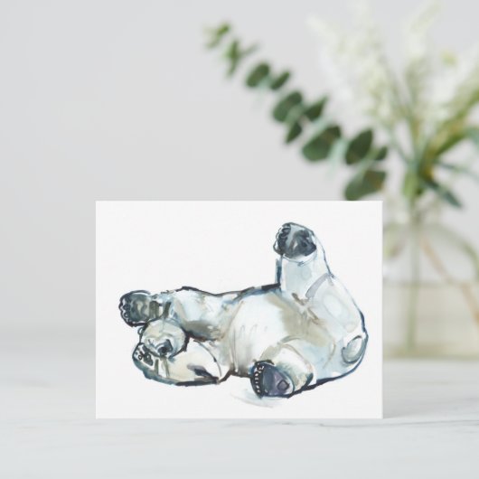 Carte Postale Ruée de neige (Debout devant)