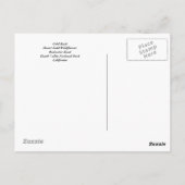 Carte Postale Ruée vers l'or (Dos)