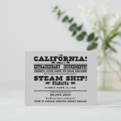 Carte Postale Ruée vers l'or en Californie (Debout devant)