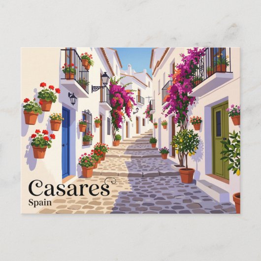 Carte Postale Ruelle à Casares Espagne (Devant)