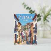 Carte Postale Ruelle à Cuenca Espagne (Debout devant)