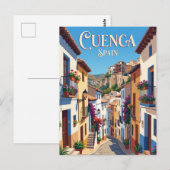 Carte Postale Ruelle à Cuenca Espagne (Devant / Derrière)