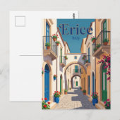 Carte Postale Ruelle à Erice Italie (Devant / Derrière)