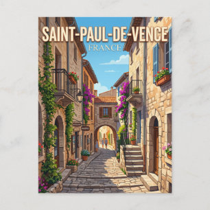 Carte Postale Ruelle à Saint-Paul-de-Vence France