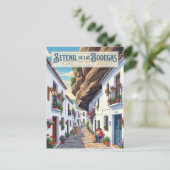 Carte Postale Ruelle à Setenil de las Bodegas Espagne (Debout devant)