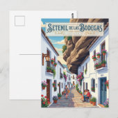 Carte Postale Ruelle à Setenil de las Bodegas Espagne (Devant / Derrière)