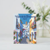 Carte Postale Ruelle à Vejer de la Frontera Espagne (Debout devant)
