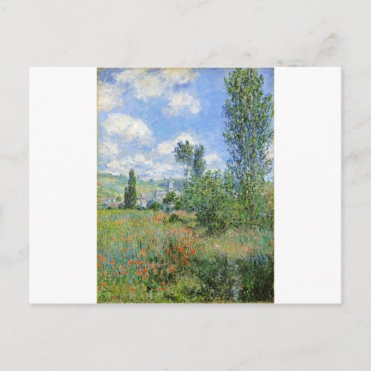 Carte Postale Ruelle dans les domaines de pavot - Claude Monet (Devant)