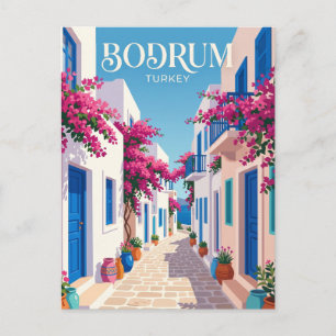Carte Postale Ruelle de la vieille ville de Bodrum Turquie