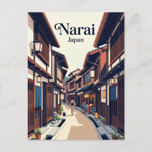 Carte Postale ruelle de Narai-juku Japon