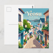 Carte Postale Ruelle de Yeosu Corée du Sud (Devant / Derrière)
