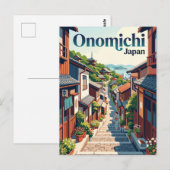 Carte Postale Ruelles d'Onomichi Japon (Devant / Derrière)