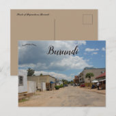 Carte Postale Rues de Bujumbura Burundi (Devant / Derrière)