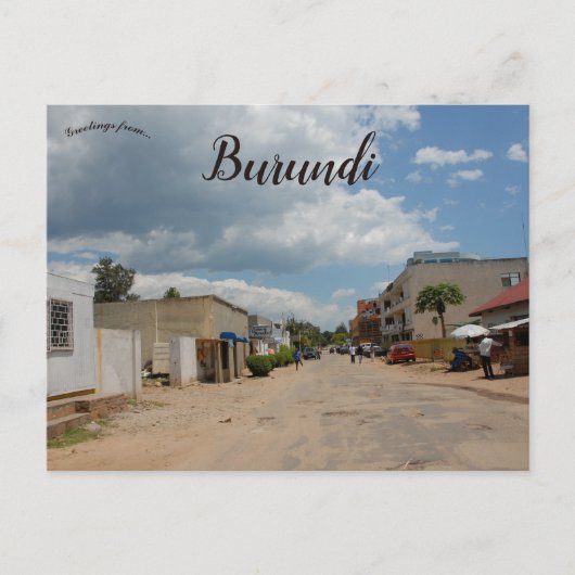 Carte Postale Rues de Bujumbura Burundi (Devant)