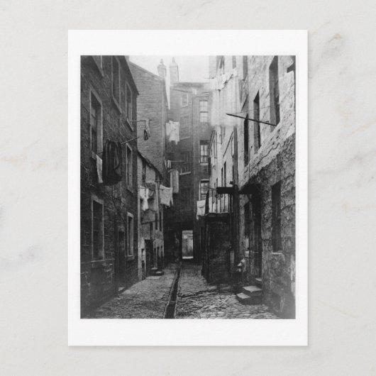 Carte Postale Rues de Glasgow Écosse 1868 (Devant)