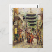 Carte Postale Rues de Kyoto (Devant / Derrière)