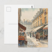 Carte Postale Rues de Paris (Devant / Derrière)