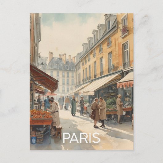 Carte Postale Rues de Paris (Devant)