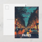 Carte Postale Rues de Paris (Devant / Derrière)