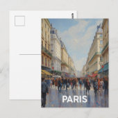 Carte Postale Rues de Paris (Devant / Derrière)