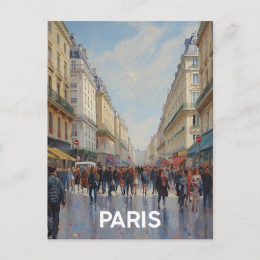 Carte Postale Rues de Paris (Devant)