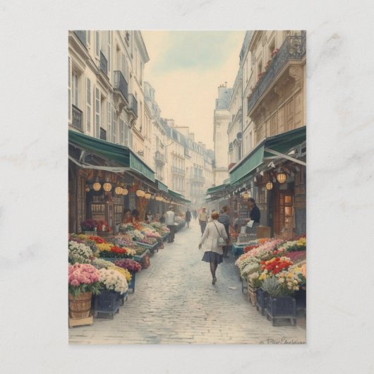 Carte Postale Rues de Paris (Devant)