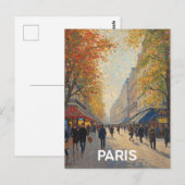 Carte Postale Rues de Paris (Devant / Derrière)