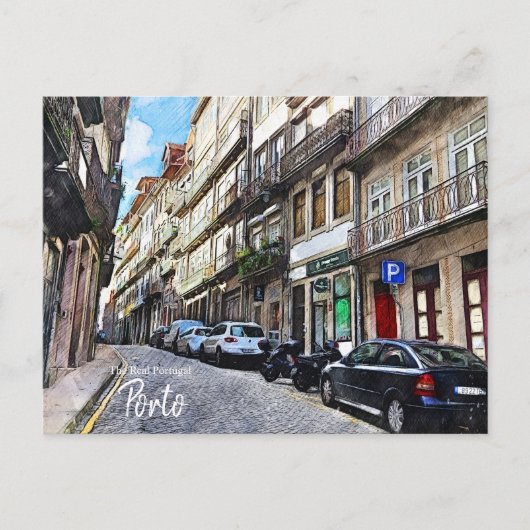 Carte Postale Rues de Porto Portugal  (Devant)