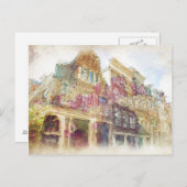 Carte Postale Rues du Vieux Amsterdam (Devant / Derrière)