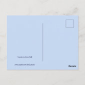 Carte Postale Rues lumineuses, façade orange (Dos)