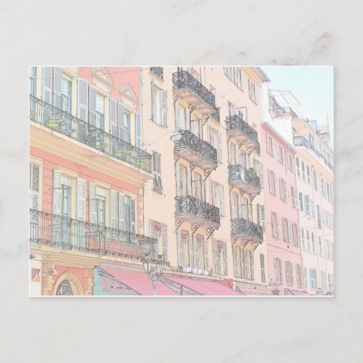 Carte Postale Rues Nice France (Devant)