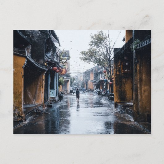 Carte Postale Rues pluvieuses du Vietnam (Devant)