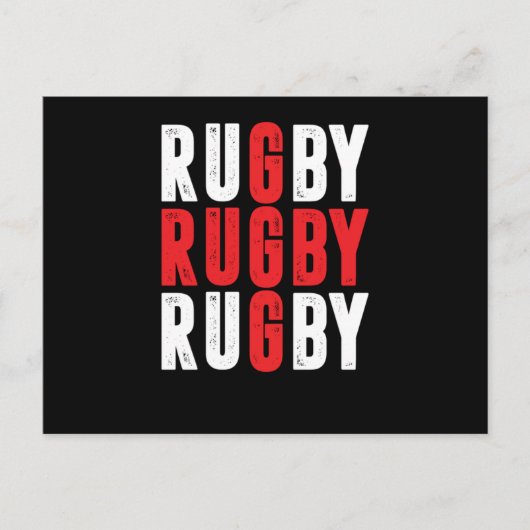 Carte Postale Rugby à XV (Devant)