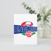 Carte Postale rugby ball anglais rose anglais (Debout devant)