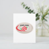 Carte Postale Rugby Ball Angleterre Rose anglais (Debout devant)